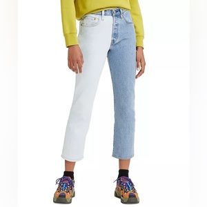 Levi’s 501® Women's Cropped Two-Tone Jeans